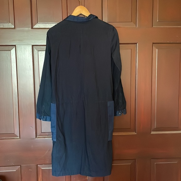 Zara denim midi shirt dress with pockets size XS - Picture 6 of 7